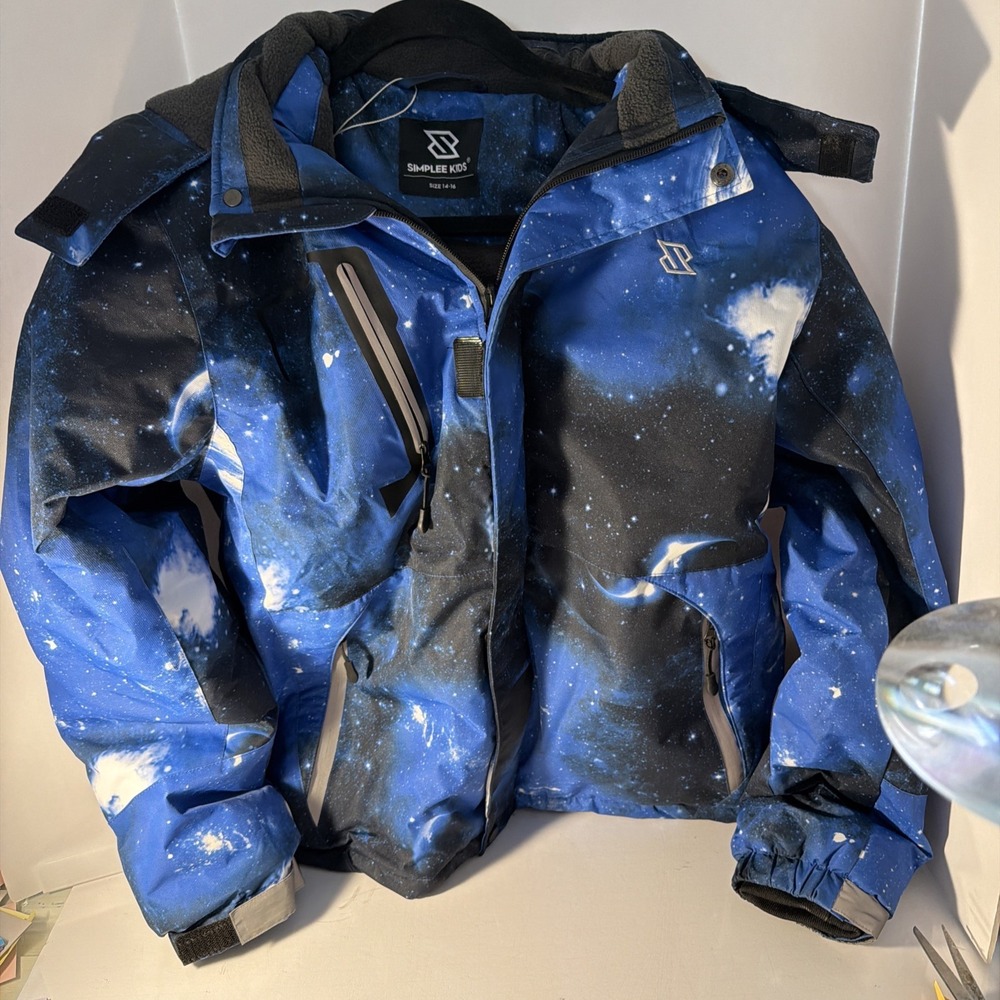 Simplee kids Boy Winter Coat Waterproof Ski Jacket Fleece Hooded  Comfy